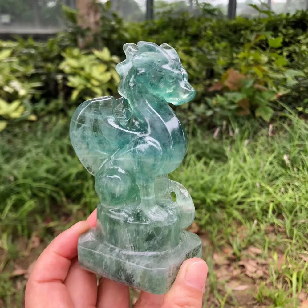 Green Fluorite Dragon-ToShay.org