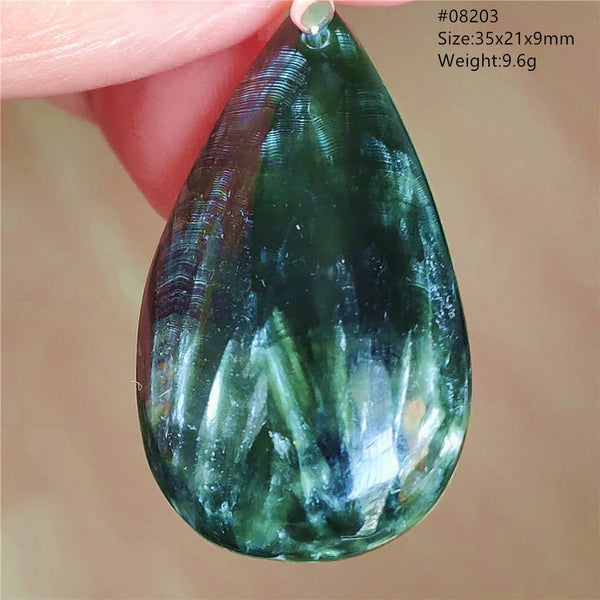Green Seraphinite Pendant-ToShay.org