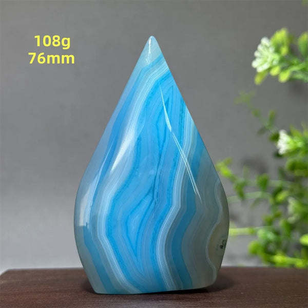 Blue Agate Torch-ToShay.org