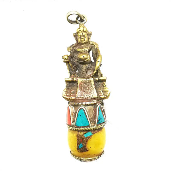 Brass Treasure God Amulet-ToShay.org