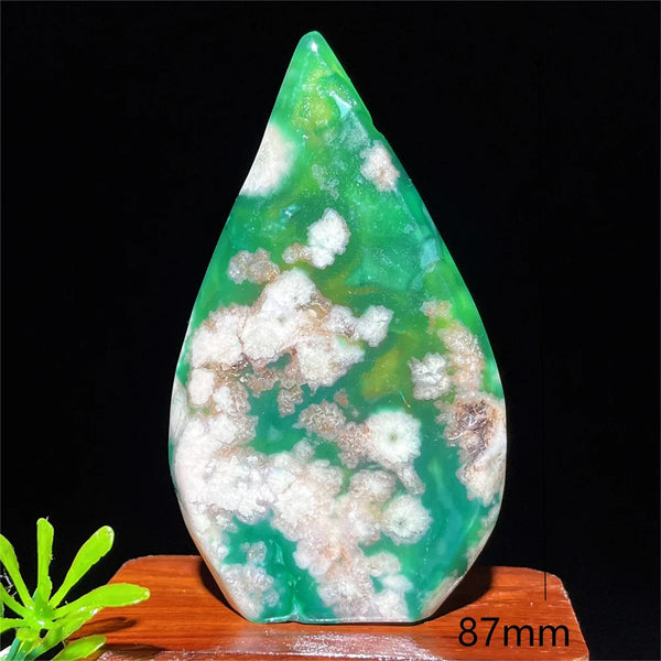 Green Flower Agate Flame-ToShay.org