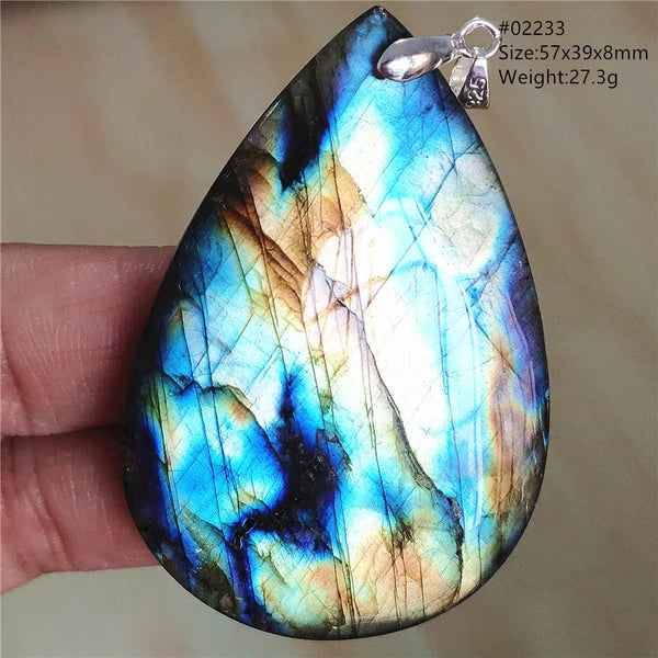 Blue Light Labradorite Pendant-ToShay.org