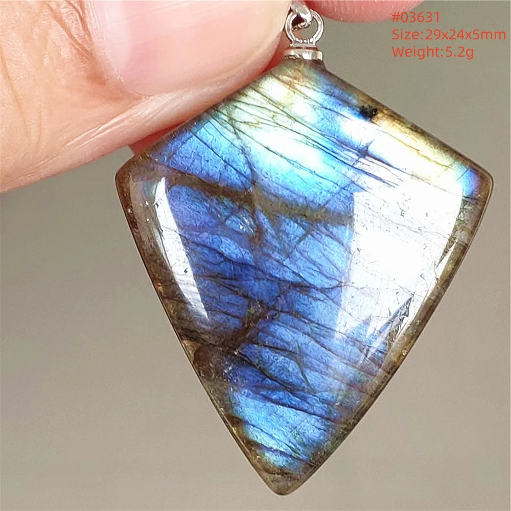 Blue Purple Labradorite Pendant-ToShay.org
