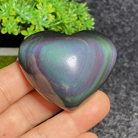 Rainbow Obsidian Heart-ToShay.org