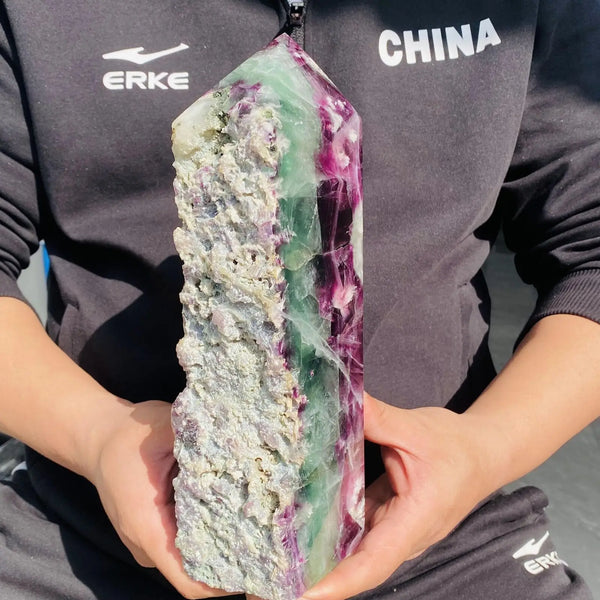 Rainbow Fluorite Obelisk-ToShay.org