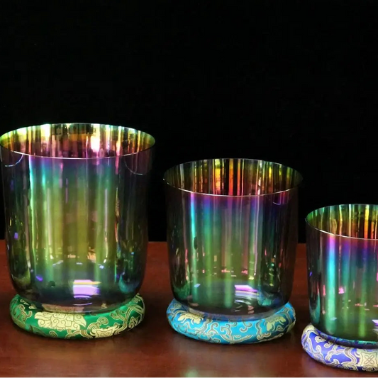 Green Crystal Singing Bowl-ToShay.org