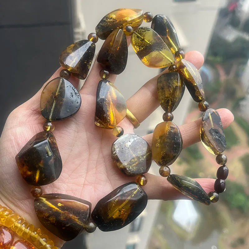 Yellow Amber Necklace-ToShay.org