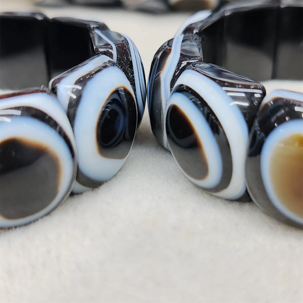 Black White Agate Bracelet-ToShay.org