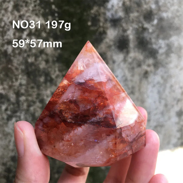 Red Fire Rainbow Quartz Diamond-ToShay.org