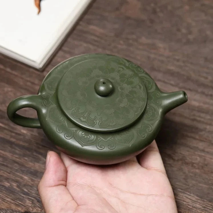 Green Clay Teapot-ToShay.org