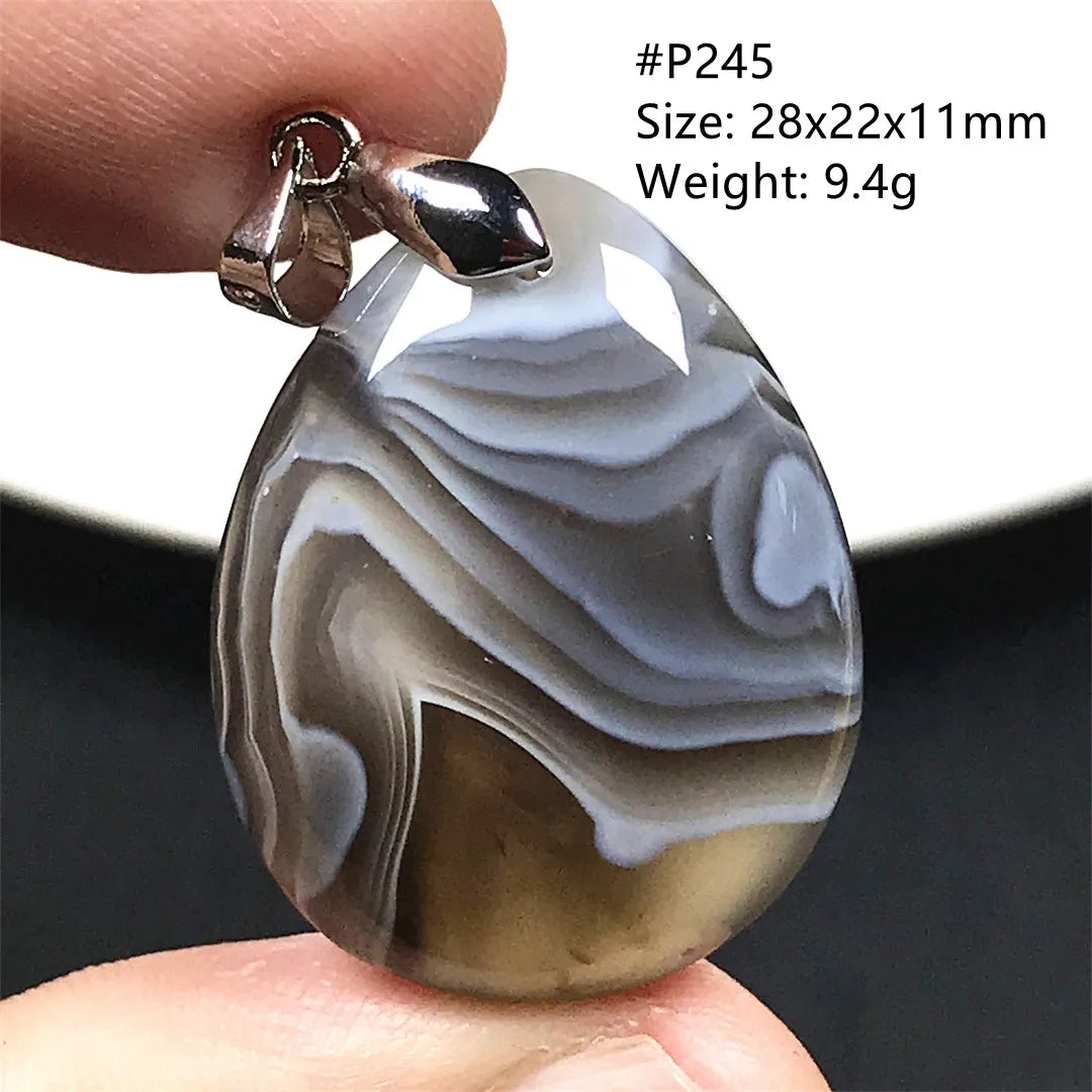 Black Lace Agate Pendant-ToShay.org