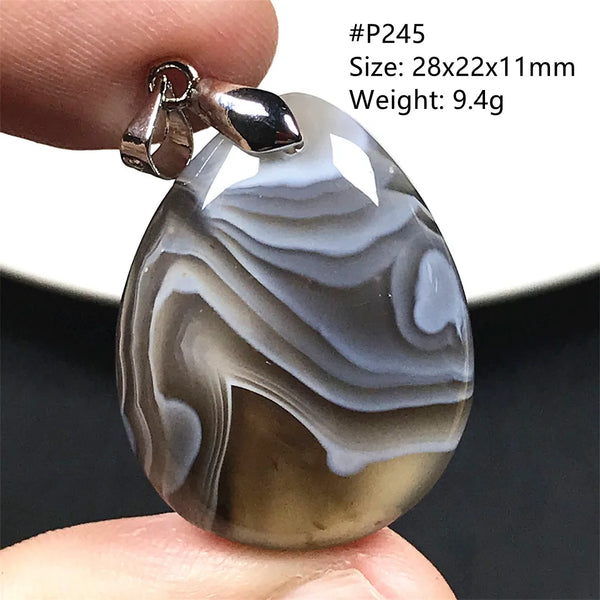 Black Lace Agate Pendant-ToShay.org