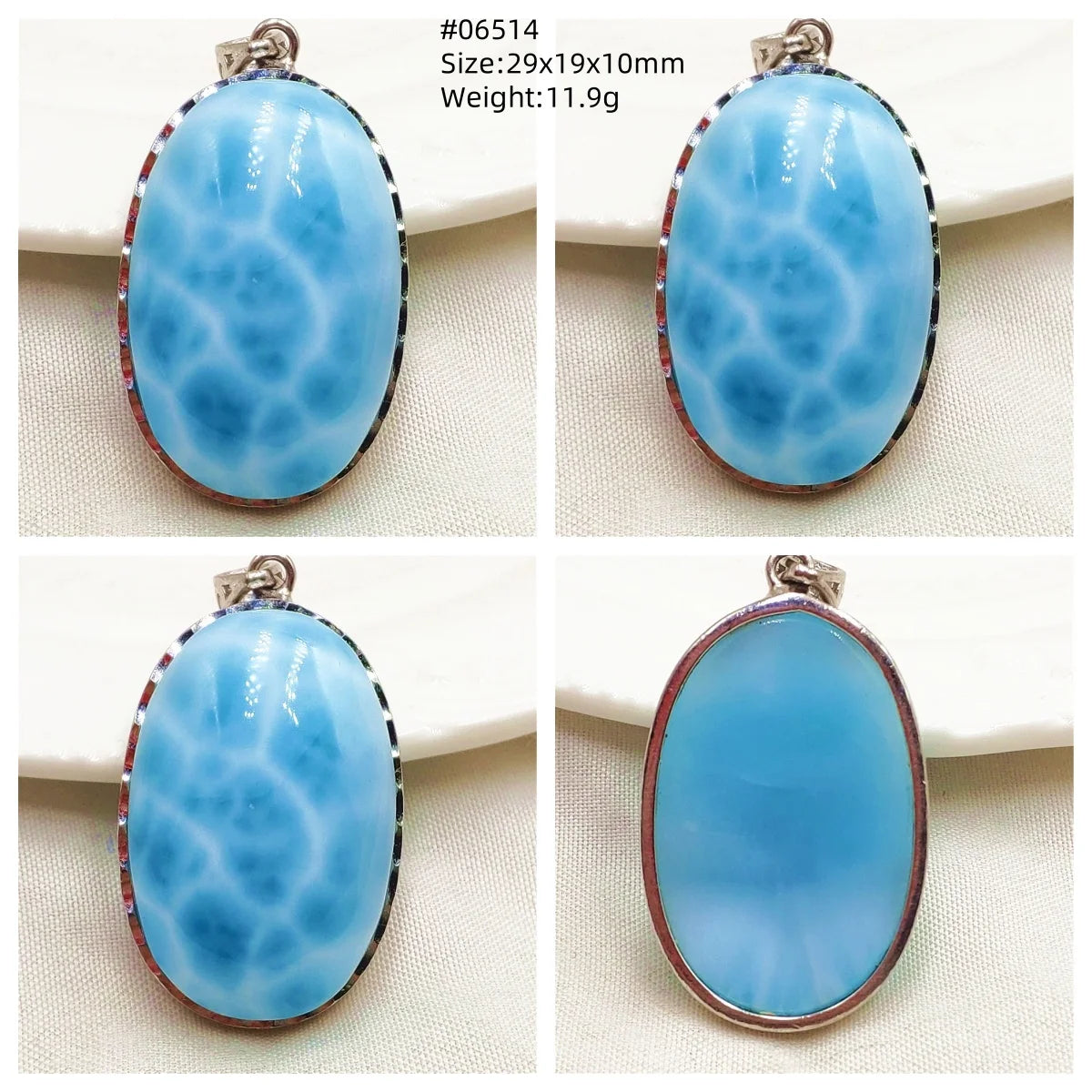 Blue Larimar Pendant-ToShay.org