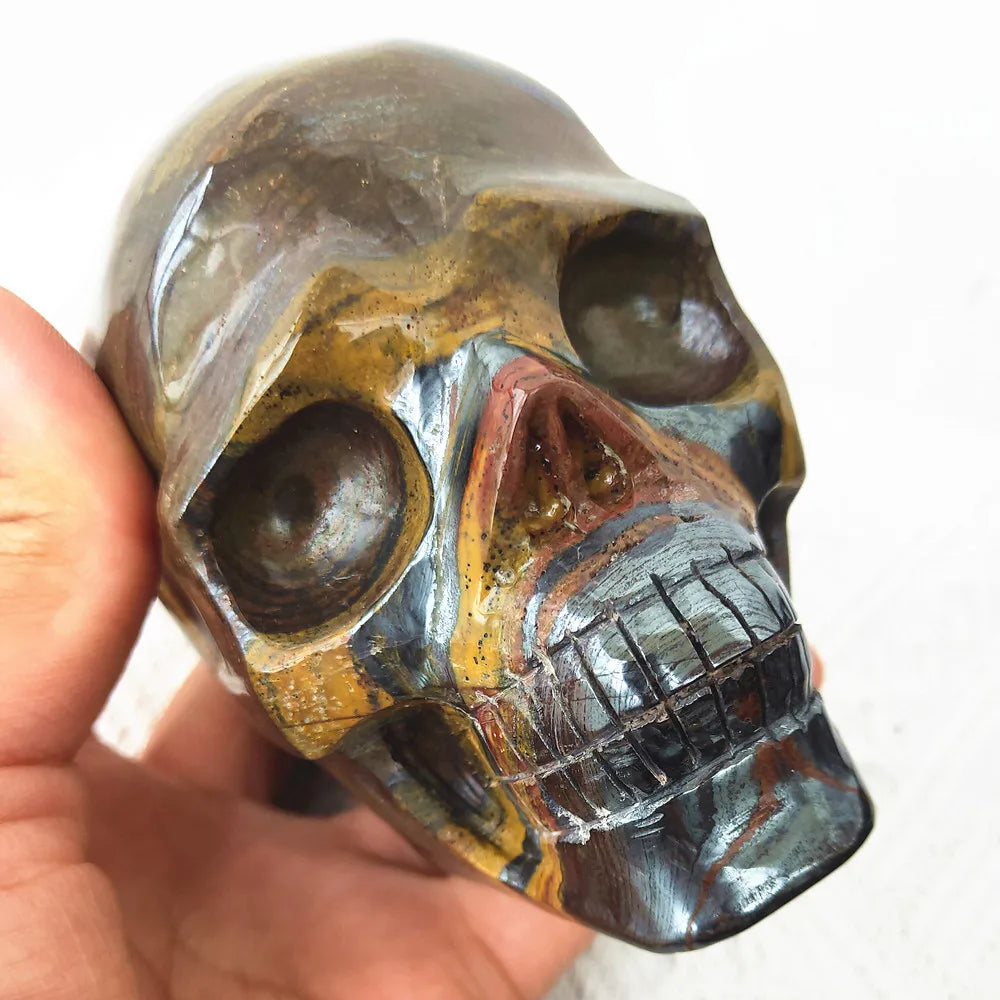 Yellow Tiger Eye Skull-ToShay.org