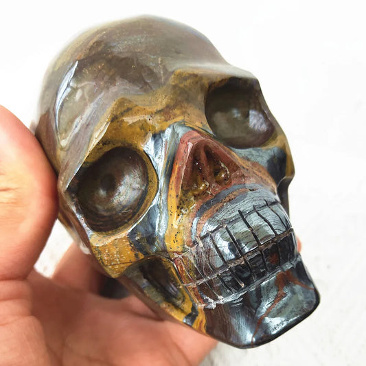 Yellow Tiger Eye Skull-ToShay.org
