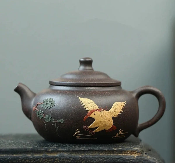 Yixing Clay Painted Teapot-ToShay.org