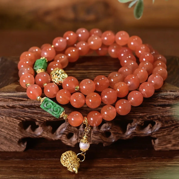Red Agate Wrap Bracelet-ToShay.org