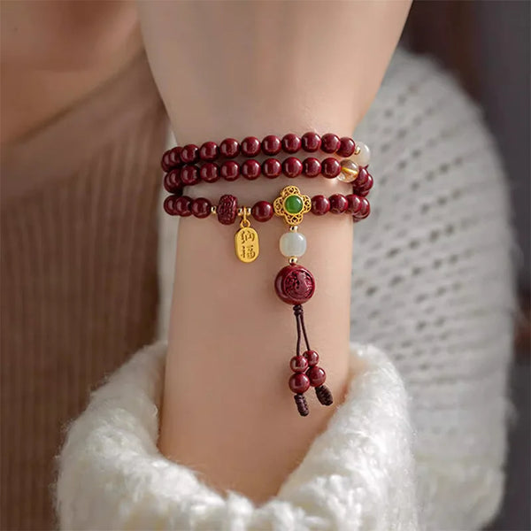 Red Cinnabar Zodiac Beads-ToShay.org