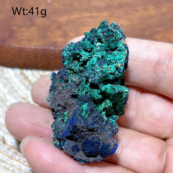 Blue Chrysocolla with Azurite Stone-ToShay.org