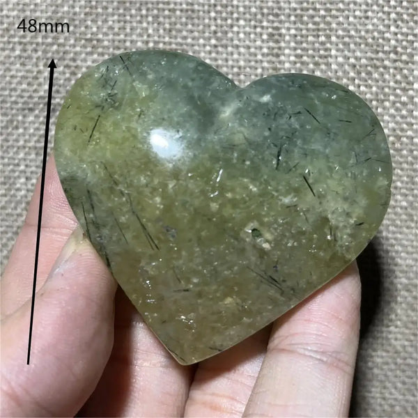 Green Grape Prehnite Hearts-ToShay.org