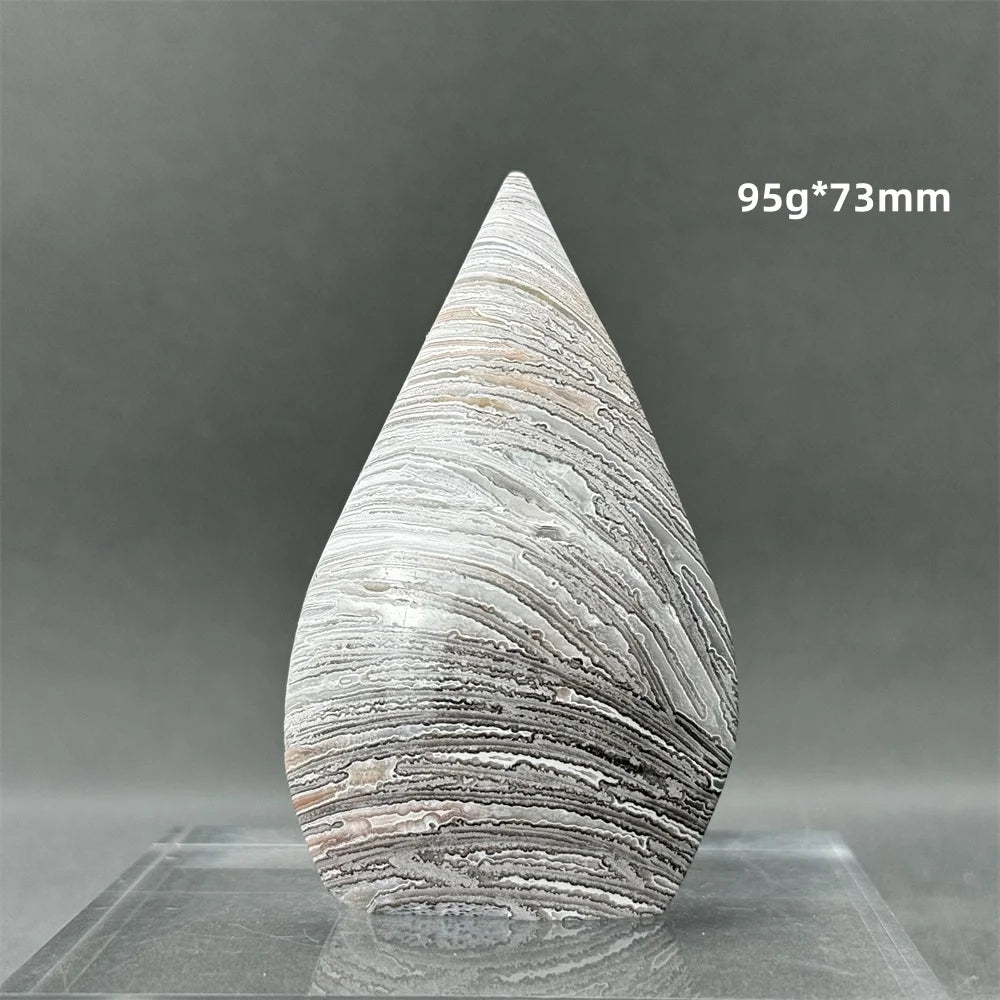 White Lace Agate Torch-ToShay.org