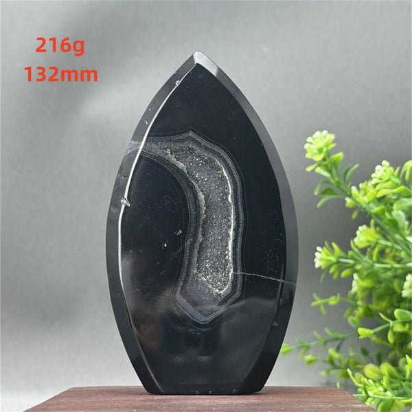 Black Onyx Geode Torch-ToShay.org