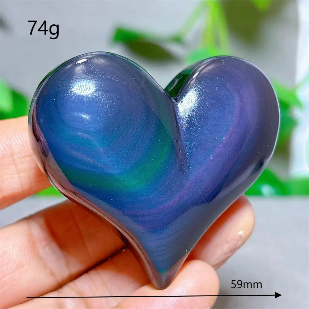 Rainbow Obsidian Heart-ToShay.org