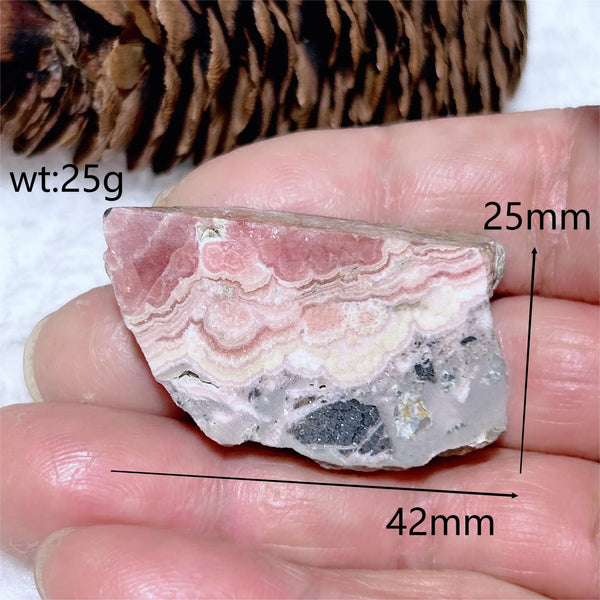 Pink Rhodochrosite Slice-ToShay.org