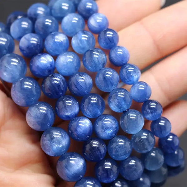 Blue Kyanite Bead Bracelet-ToShay.org
