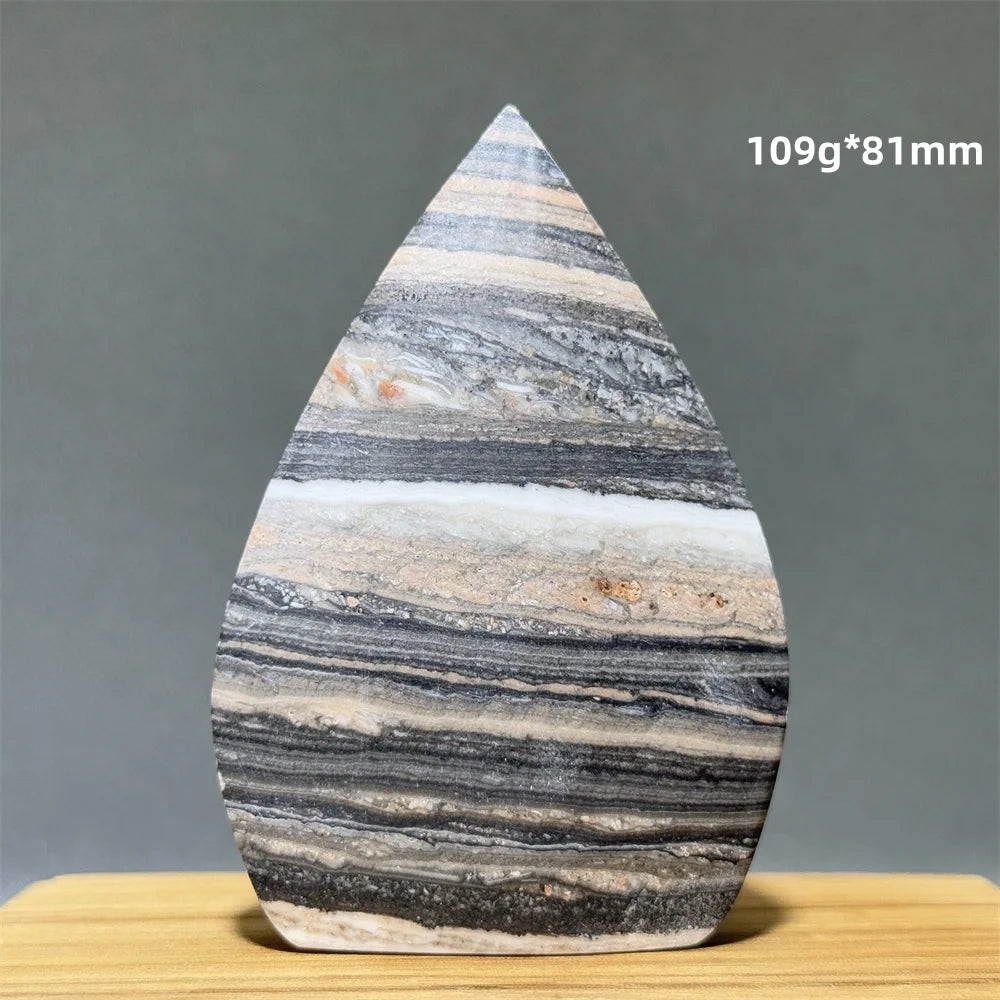 Grey Striped Agate Torch-ToShay.org