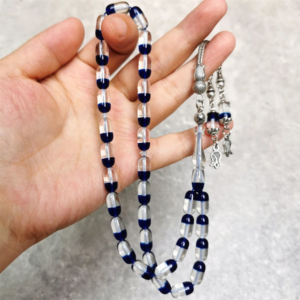 Clear Cylinder Prayer Beads-ToShay.org