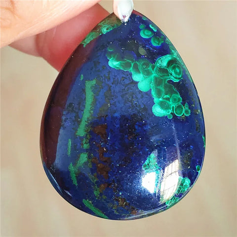 Green Blue Malachite Pendant-ToShay.org