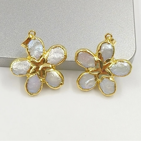 Gold Freshwater Pearl Clover-ToShay.org