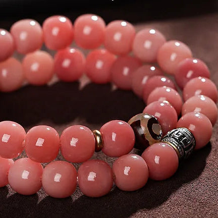 Pink Bodhi Root Bracelet-ToShay.org