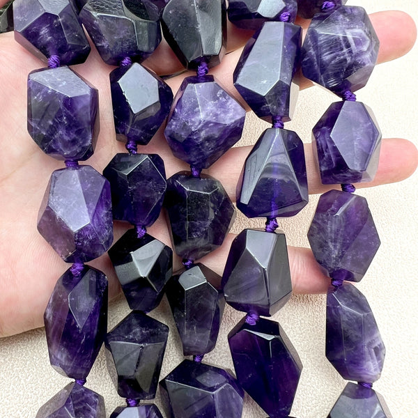 Purple Amethyst Nugget Beads-ToShay.org