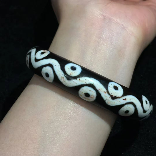 Tibatan Agate Dzi Bangle-ToShay.org
