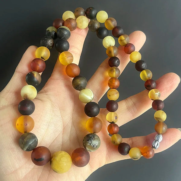 Yellow Amber Necklace-ToShay.org