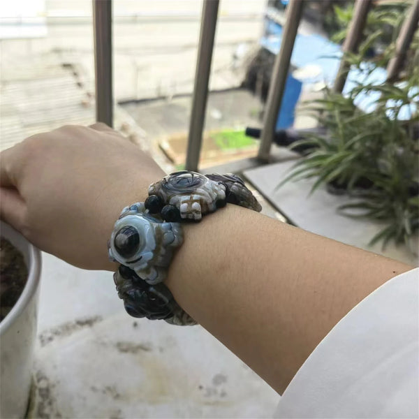 Tibetan Agate Eye Bracelet-ToShay.org