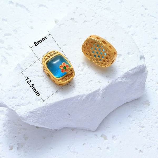 Blue Cats Eye Beads-ToShay.org