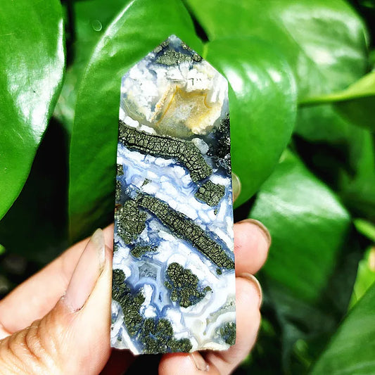 Green Agate Wand Point-ToShay.org