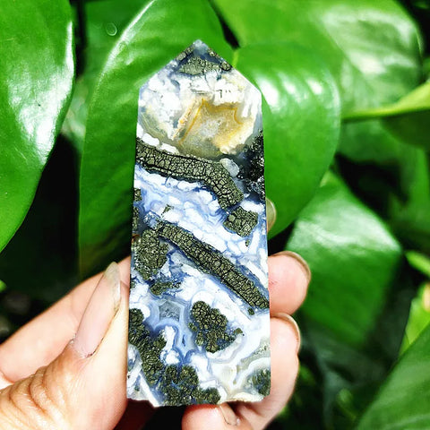 Green Agate Wand Point-ToShay.org
