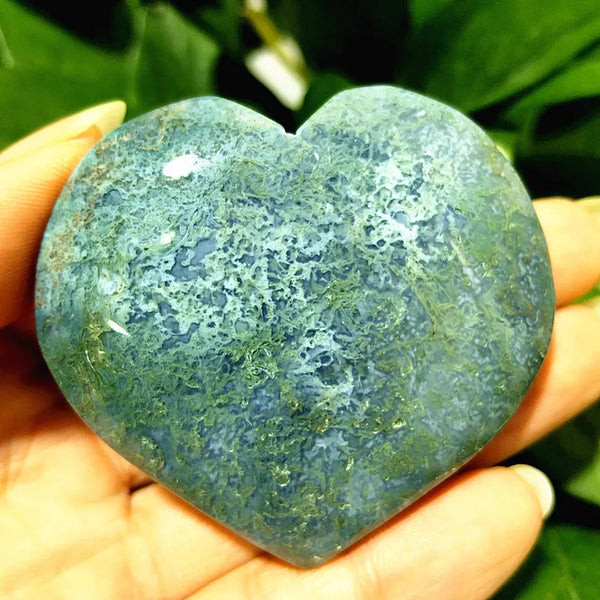 Green Moss Agate Heart-ToShay.org