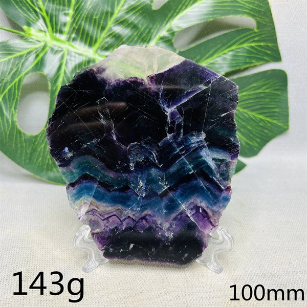 Purple Fluorite Rainbow Slice-ToShay.org