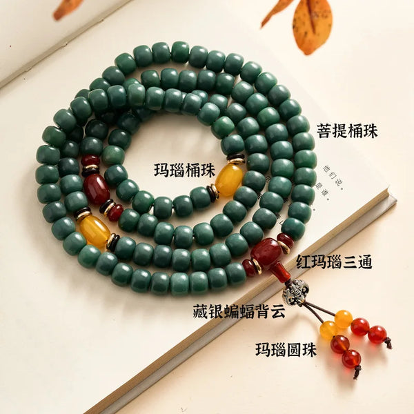 Green Bodhi Root Bracelet-ToShay.org