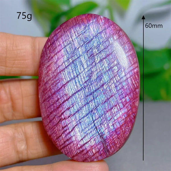 Red Moonstone Palm Stone-ToShay.org