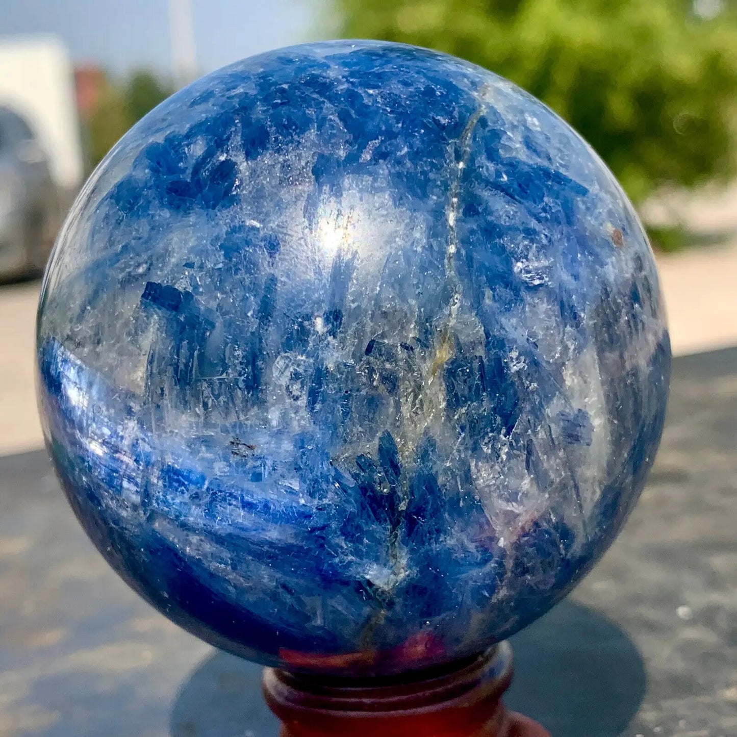 Blue Kyanite Quartz Ball-ToShay.org