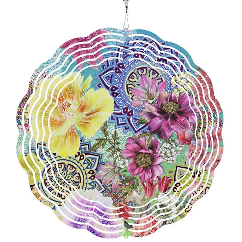 Mandala Flower Wind Spinner-ToShay.org