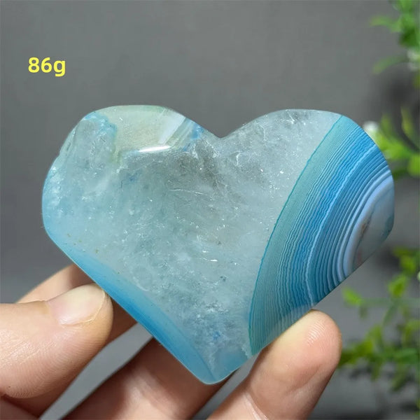 Blue Agate Heart-ToShay.org