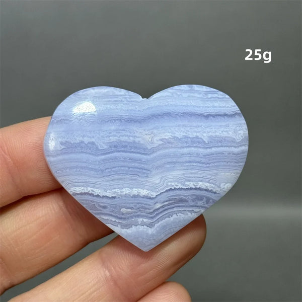 Blue Lace Crystal Heart-ToShay.org