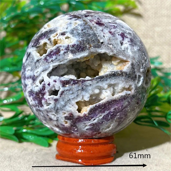 Purple Sphalerite Druzy Ball-ToShay.org